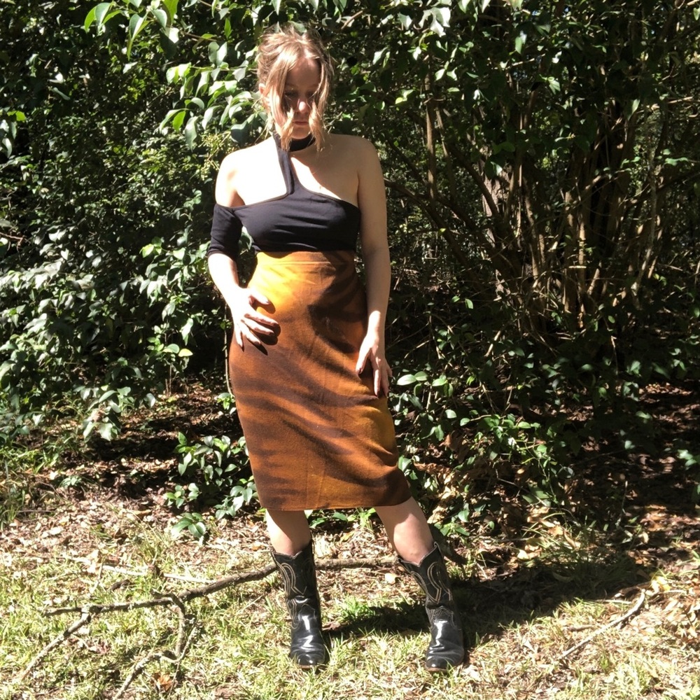 Stizzoli tiger print midi skirt